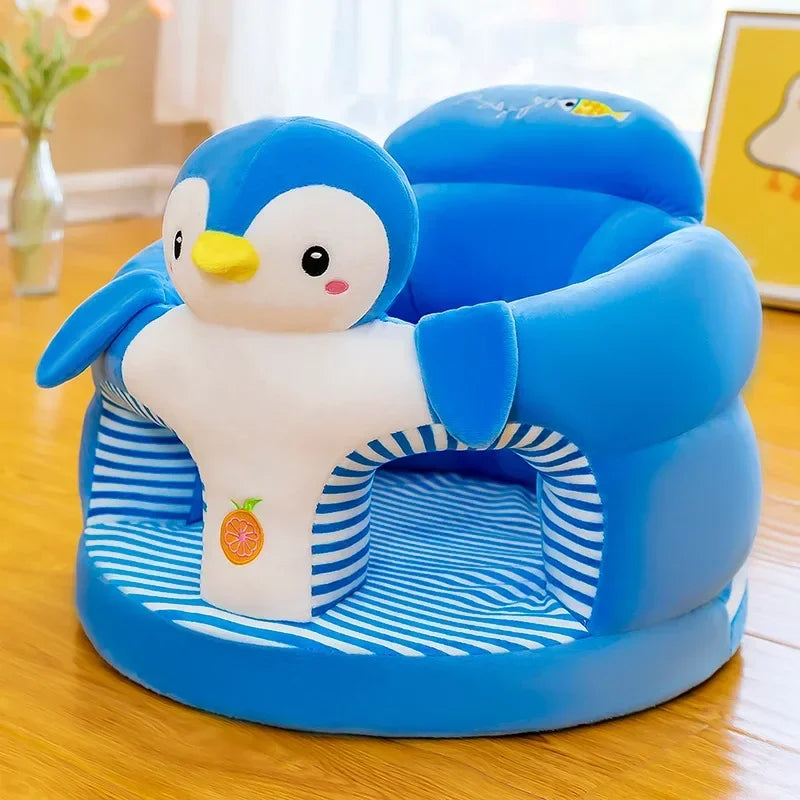 Baby's First cute Sofa-Soft Plush Support Seat for Sitting & Feeding