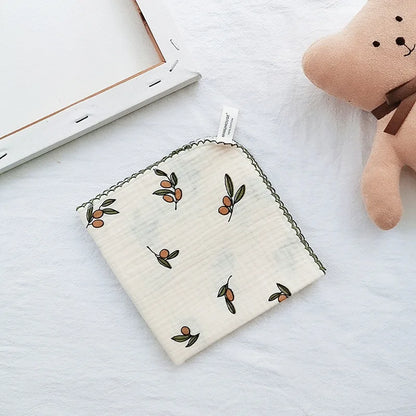  4 Layer Muslin Baby Towel-Soft Absorbent Bibs &Burp Cloths for Newborns 