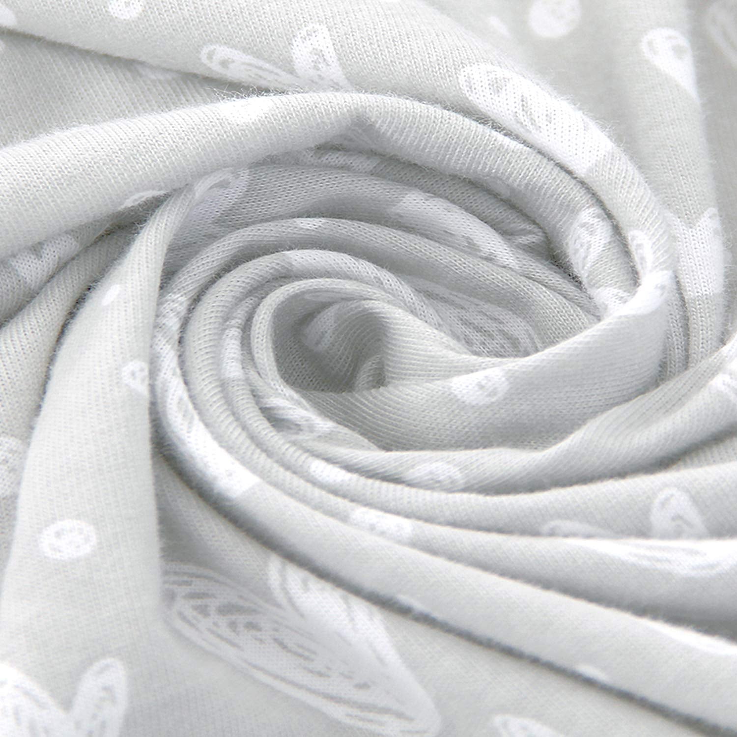 Premium Jersey Knit Cotton Bassinet Sheets - 2 Pack,  Grey - Compatible with BIERUM & Mika Micky Bedside Sleepers