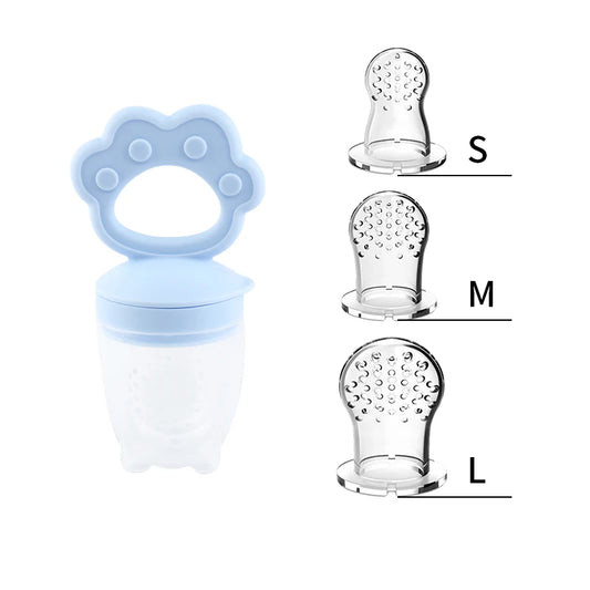 Silicone Fruit Feeder & Teething Toy-Safe, Soft & Easy to Hold