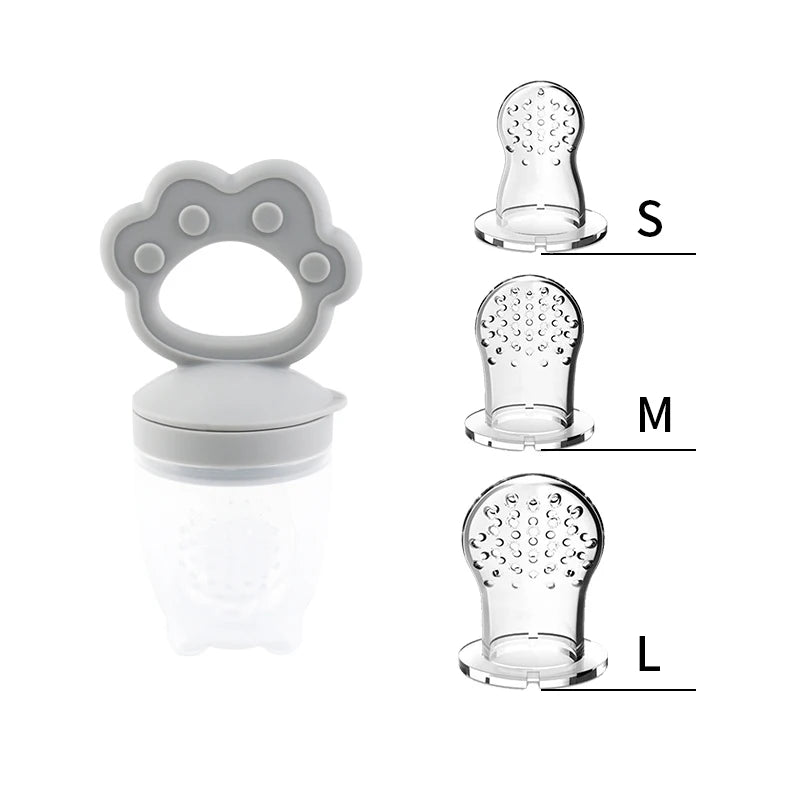 Silicone Fruit Feeder & Teething Toy-Safe, Soft & Easy to Hold