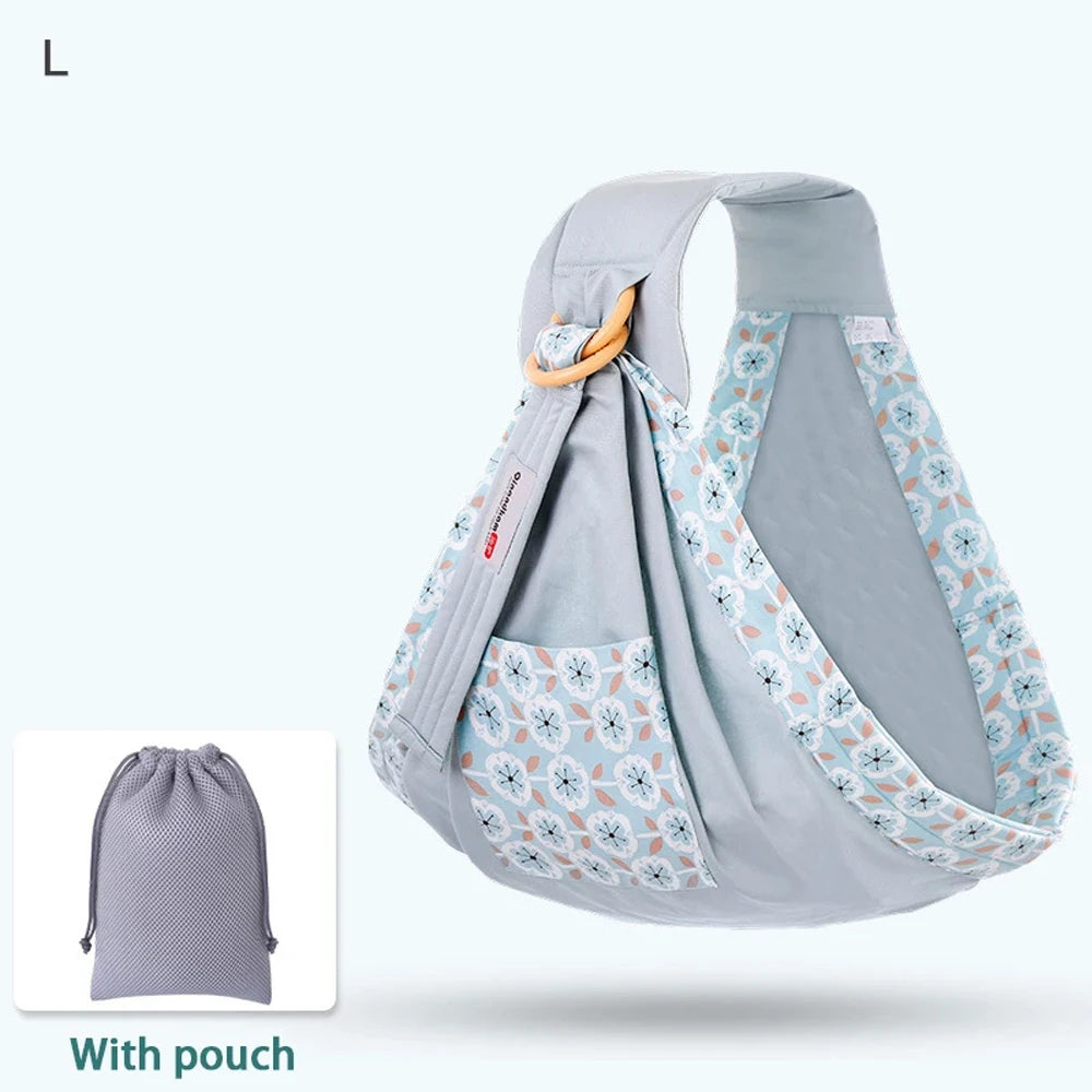 Versatile Baby Wrap Carrier: Dual Use Sling for Newborns - Comfortable Mesh Fabric Nursing Cover for Infants Up to 130 Lbs (0-36 Months)