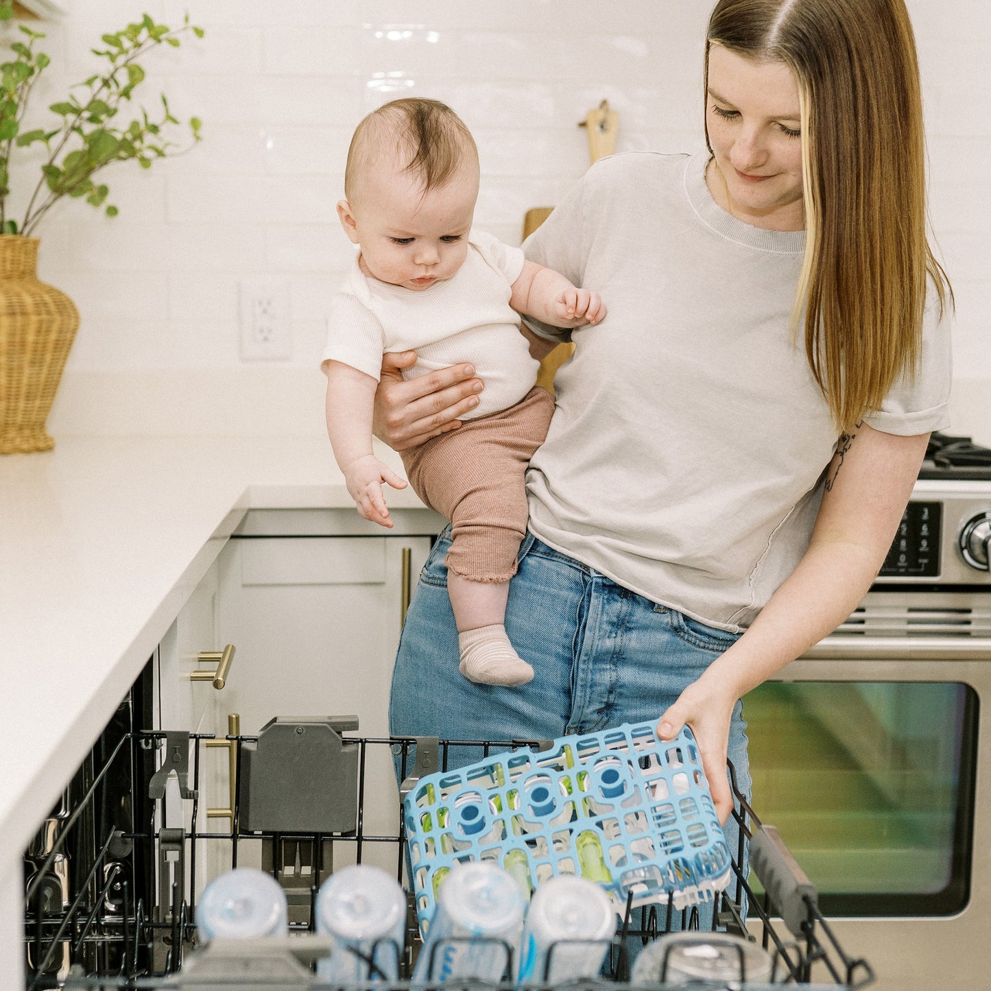 Dr. Brown's Blue Dishwasher Basket for Baby Bottle Parts, Pacifiers & Accessories - 1-Pack