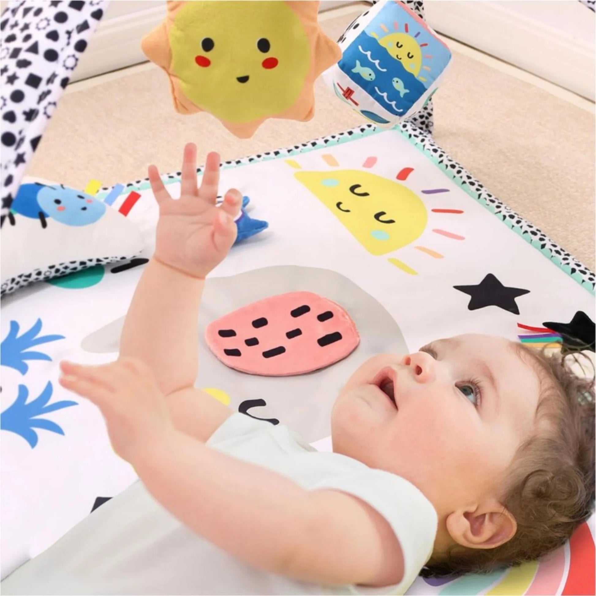 Elephant-Themed 7-in-1 Activity Play Gym & Playmat for Babies - 7-Piece Set by The Peanutshell