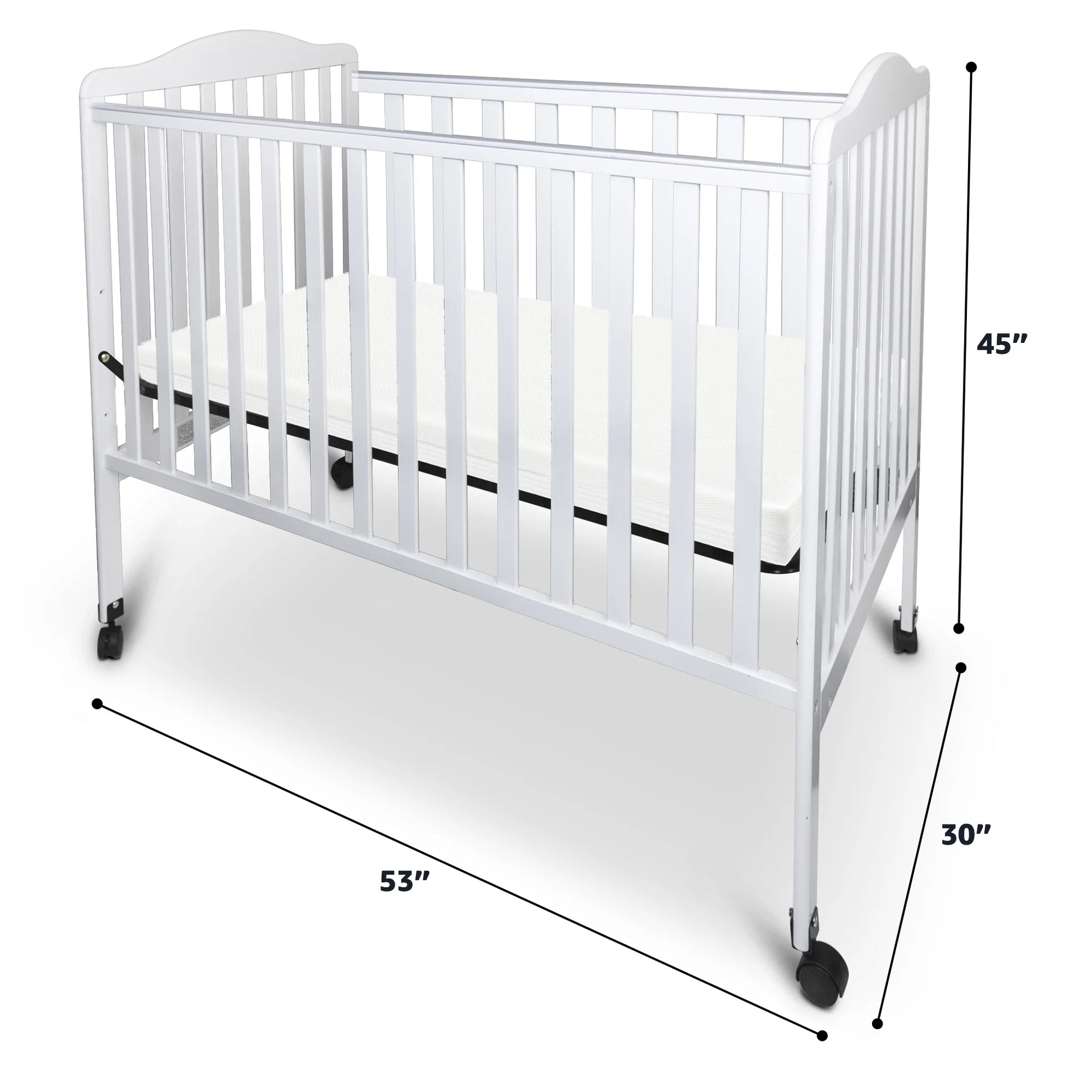 Fizzy Baby 2-in-1 Convertible Wooden Crib & Toddler Bed with Adjustable Mattress Height - Natural Finish