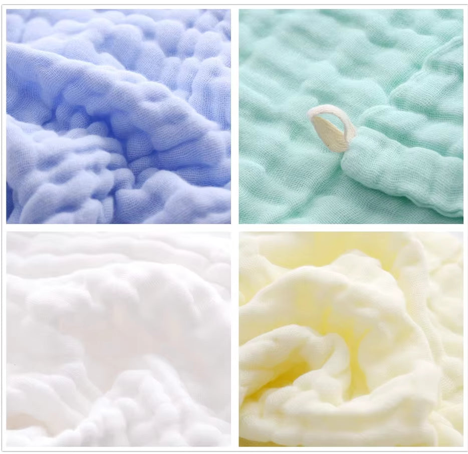 Ultra-Soft Organic Baby Washcloths - Safe, Chemical-Free Wipes for Newborn Face & Bath - Perfect Baby Shower Gift.(Pack of 5) 