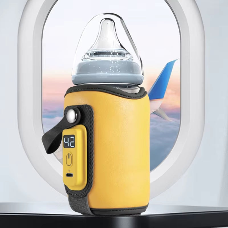 Universal Portable Baby Bottle Warmer - Adjustable Temperature USB Heater for On-the-Go Parent
