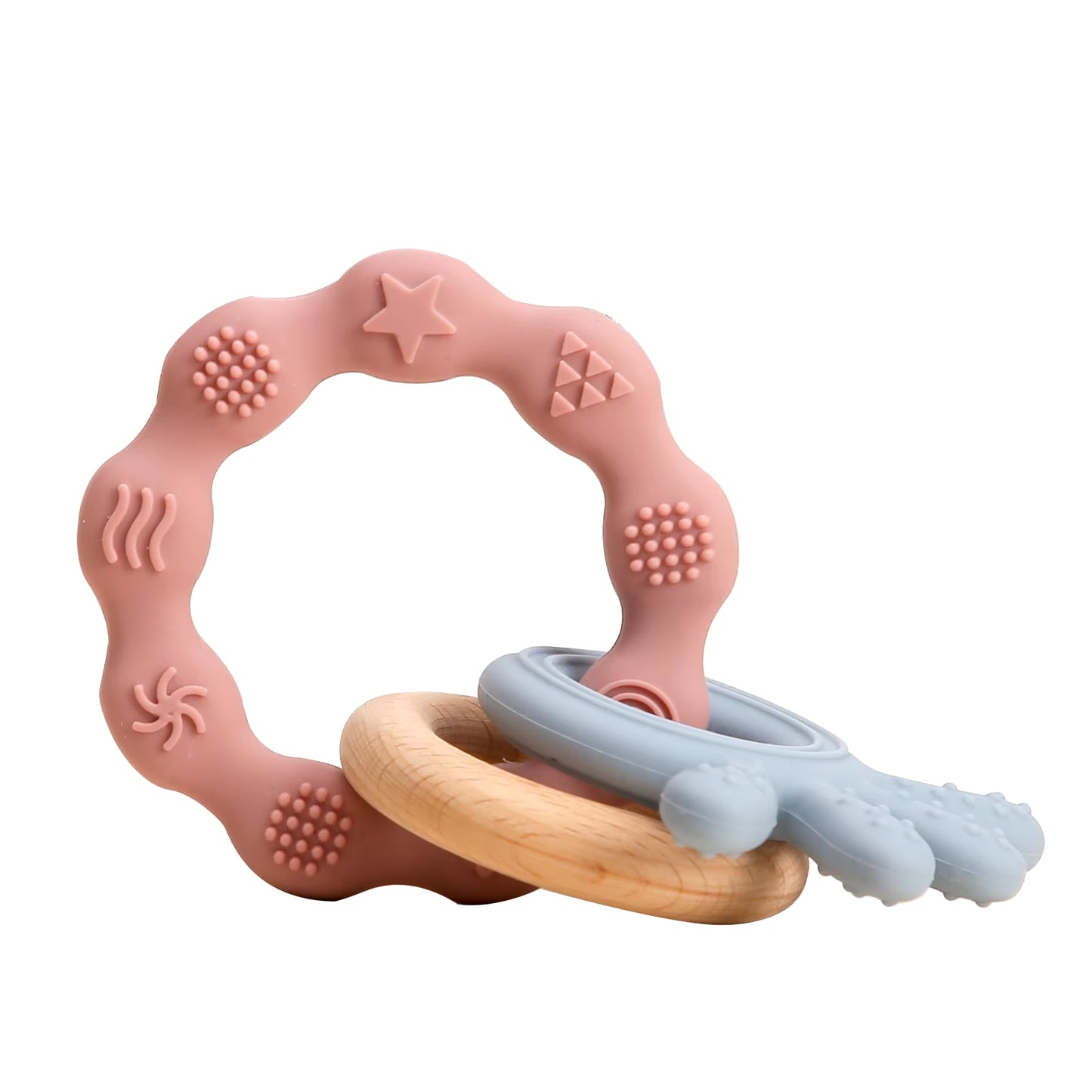 Handmade Crochet Animal Rattle- Soft Wooden Baby Teether Toy (multiple Style)