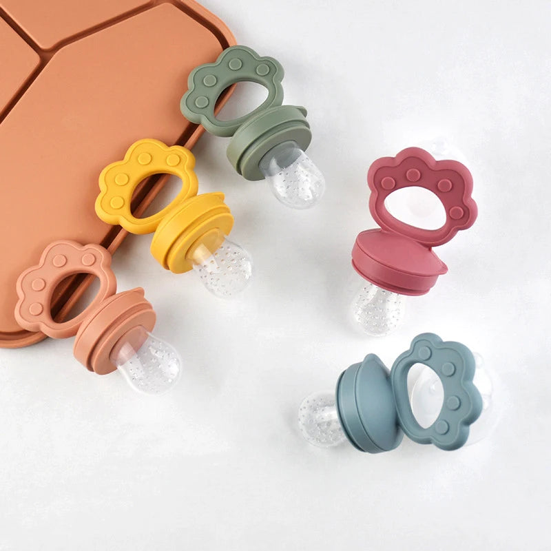 Silicone Fruit Feeder & Teething Toy-Safe, Soft & Easy to Hold