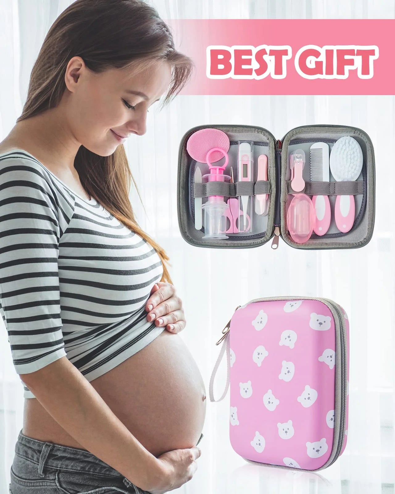 Lictin 13-in-1 Baby Grooming Kit - Portable Newborn Health Care Set 