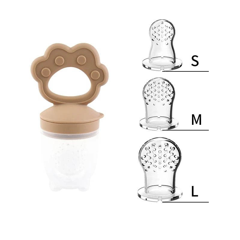 Silicone Fruit Feeder & Teething Toy-Safe, Soft & Easy to Hold