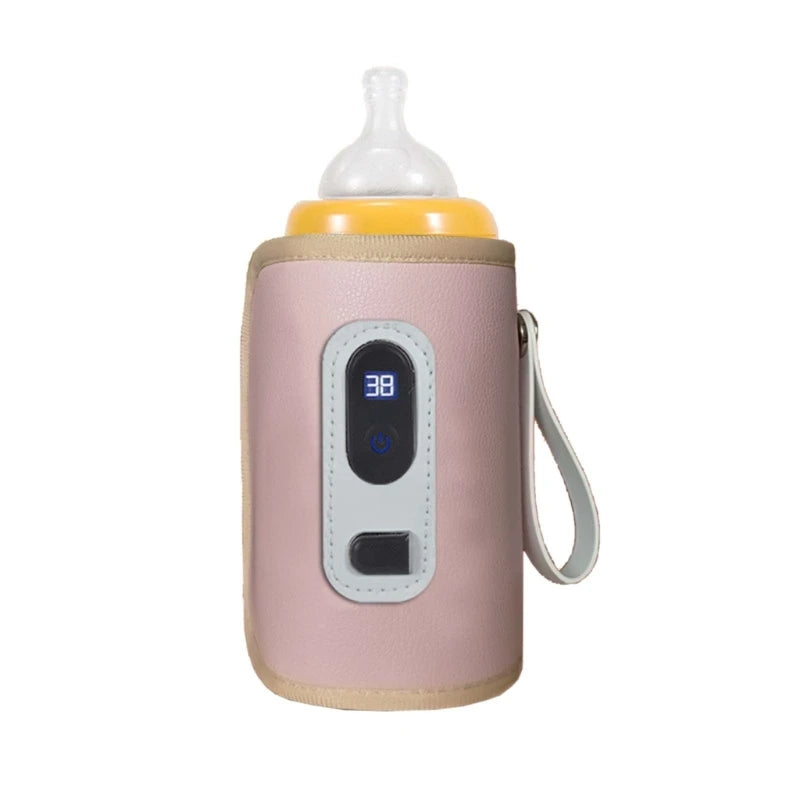 USB Baby Bottle Warmer- Portable Heat Sleeve for Milk & Formula/Travel Friendly, Fits Most Bottle