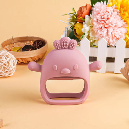 Revolutionary Baby Teether Gloves - BPA Free Silicone for Gentle Teething Relief and Dental Care!