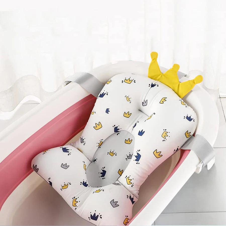 Ultimate Adjustable Baby Bath Support Seat - Safe, Foldable Cushion for Newborns