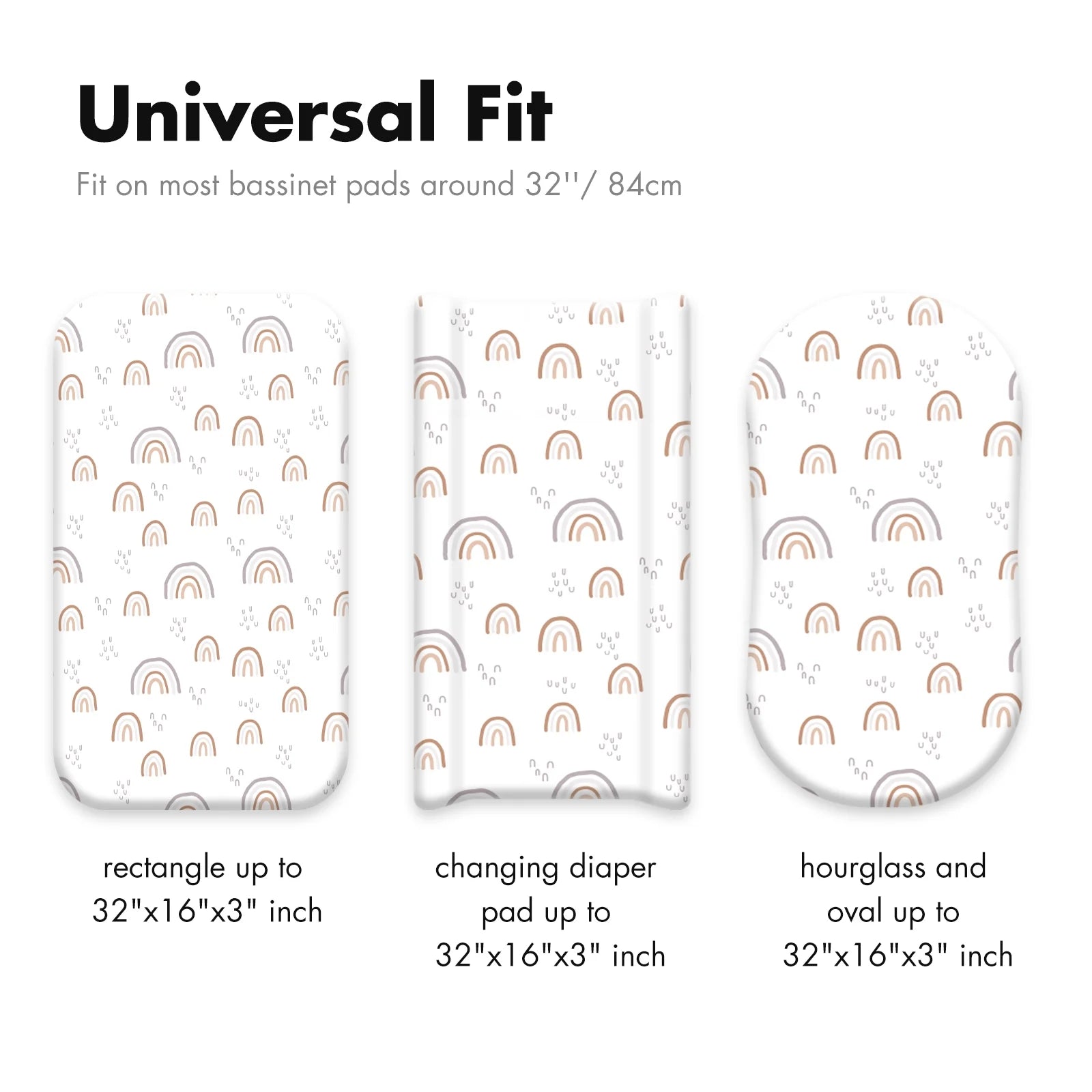 2 - Pack Bassinet Fitted Sheets -Soft & Breathable Cradle Covers for Newborns, GOTS  Certified, Gentle Comfort for Baby Sleep.