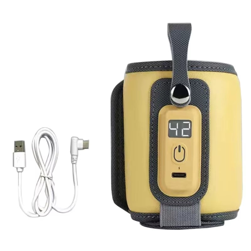 Universal Portable Baby Bottle Warmer - Adjustable Temperature USB Heater for On-the-Go Parent