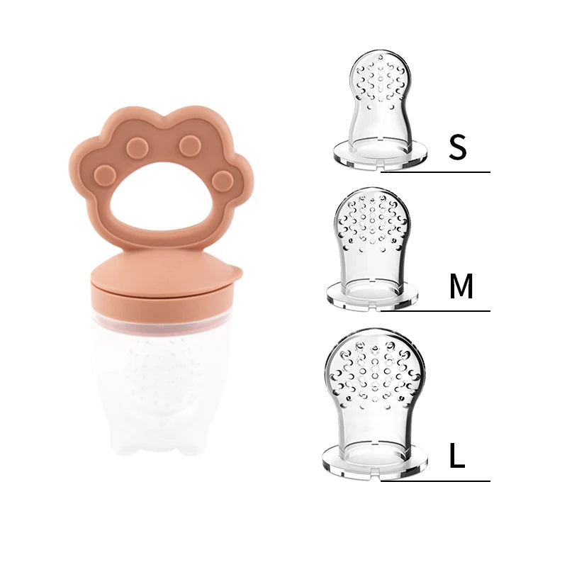 Silicone Fruit Feeder & Teething Toy-Safe, Soft & Easy to Hold