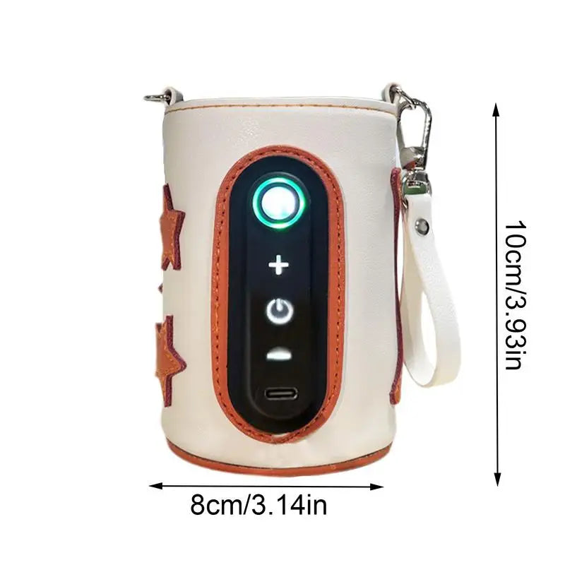 USB Portable Baby Bottle Warmer-Travel-Friendly, Heat Keeper for Formula & Milk/Fits Most Bottles