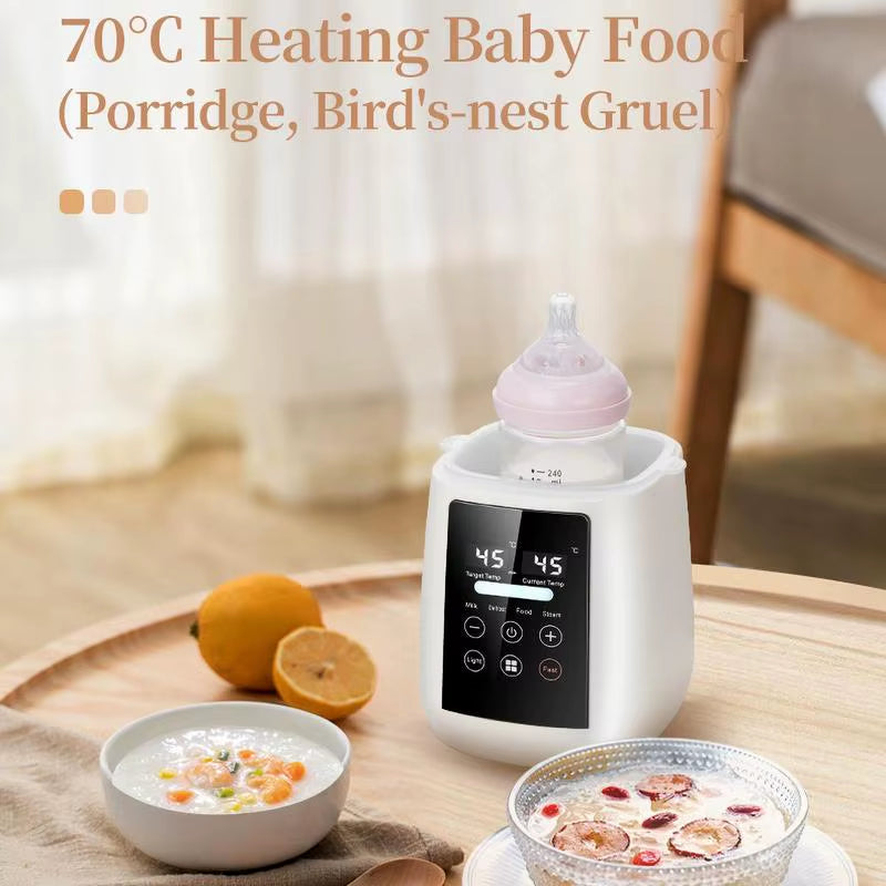  9-in-1 Baby Bottle Warmer & Food Heater - Fast Warming, LED Display, Auto Shut-Off/BRA - Free