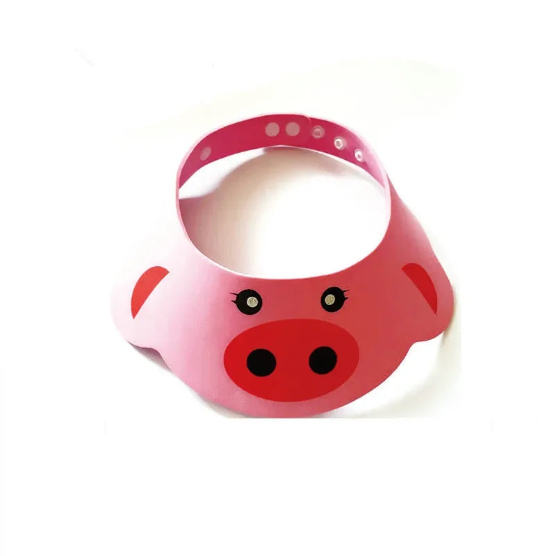 Adjustable Baby Shower Hat - Cute Animal Visor Caps for Toddler Bath Time and Sun Protection