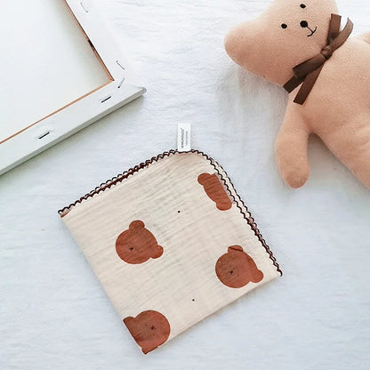  4 Layer Muslin Baby Towel-Soft Absorbent Bibs &Burp Cloths for Newborns 