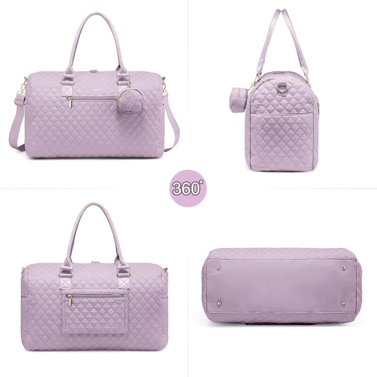 Stylish Lovevook Diaper Bag Tote - Spacious Mommy Bag for Hospital, Travel & Breastfeeding with Changing Pad & Pacifier Case