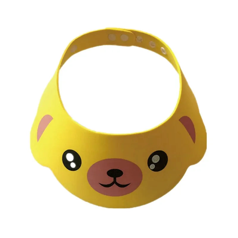 Adjustable Baby Shower Hat - Cute Animal Visor Caps for Toddler Bath Time and Sun Protection
