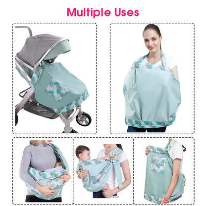 Versatile Baby Wrap Carrier: Dual Use Sling for Newborns - Comfortable Mesh Fabric Nursing Cover for Infants Up to 130 Lbs (0-36 Months)