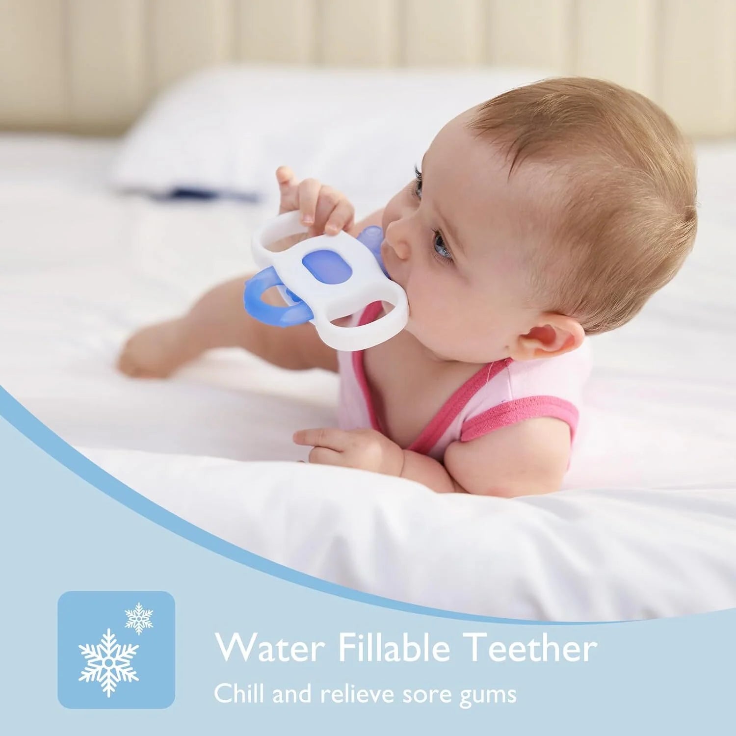 Momcozy 2-Pack Baby Teether Toys - Chill Teether for Soothing Relief