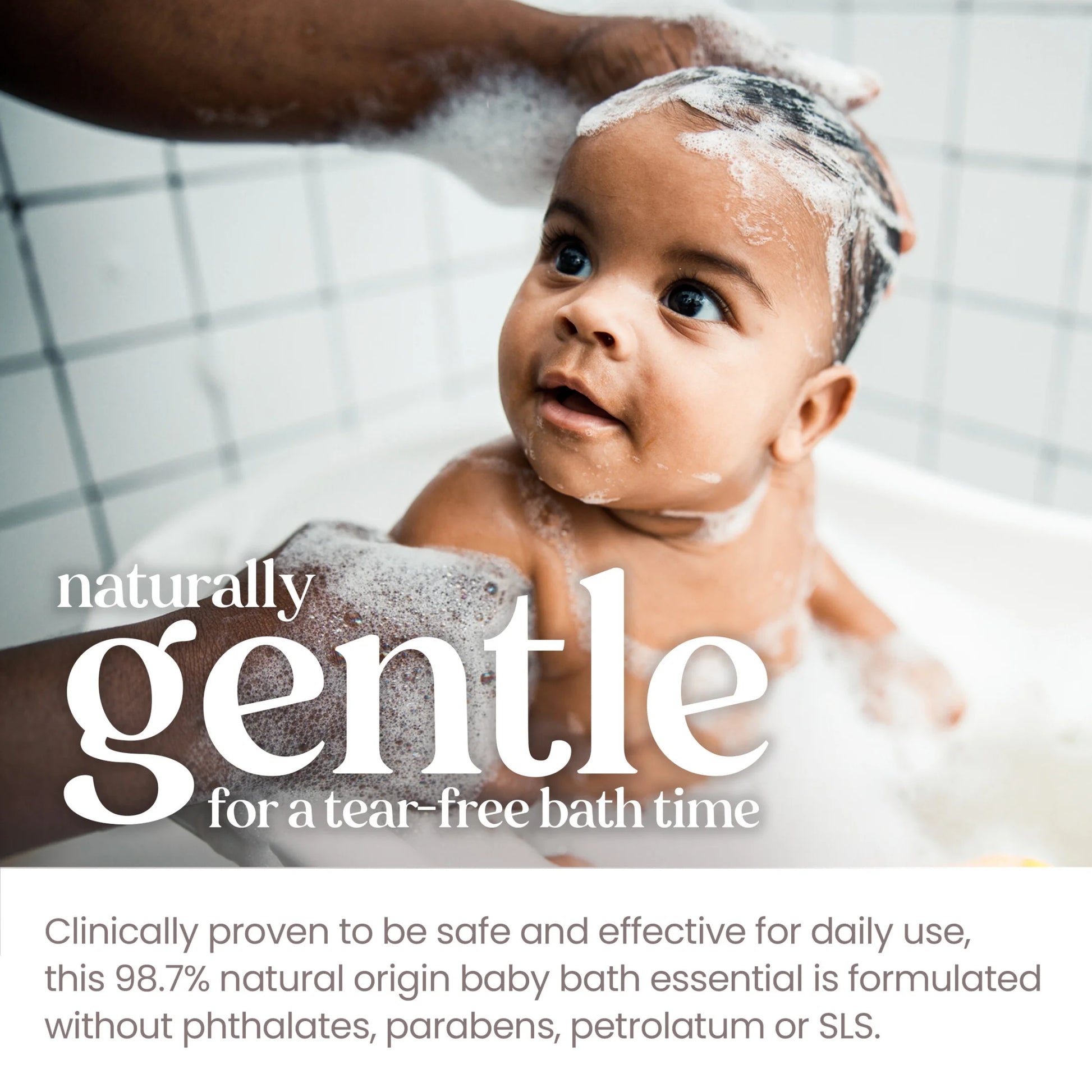 Gentle Burt's Bees Baby Foaming Shampoo & Wash - Fragrance-Free & Tear-Free, 8.4 oz