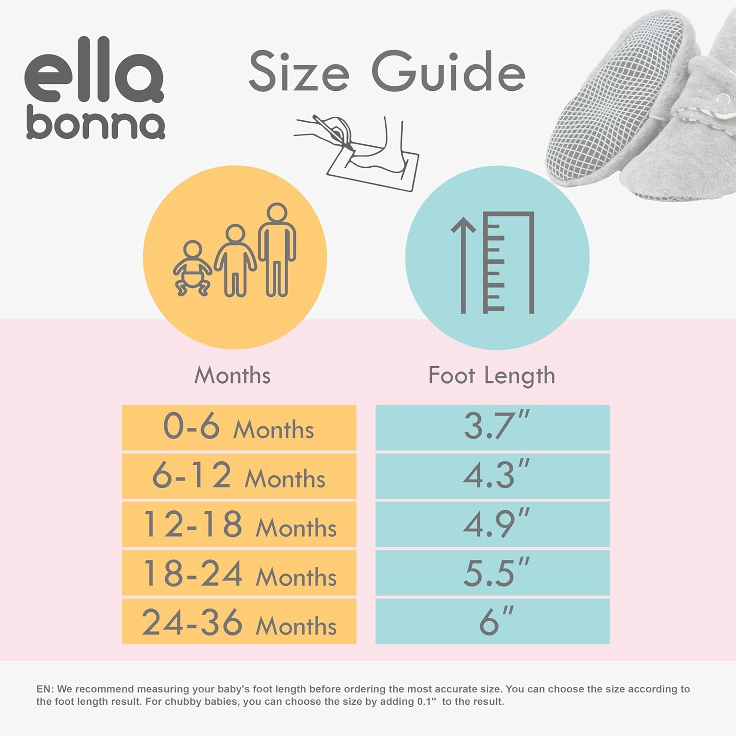 Premium Organic Fleece Baby Booties - Snap Closure, Non - Slip, Adjustable Fit (0 - 36 M).