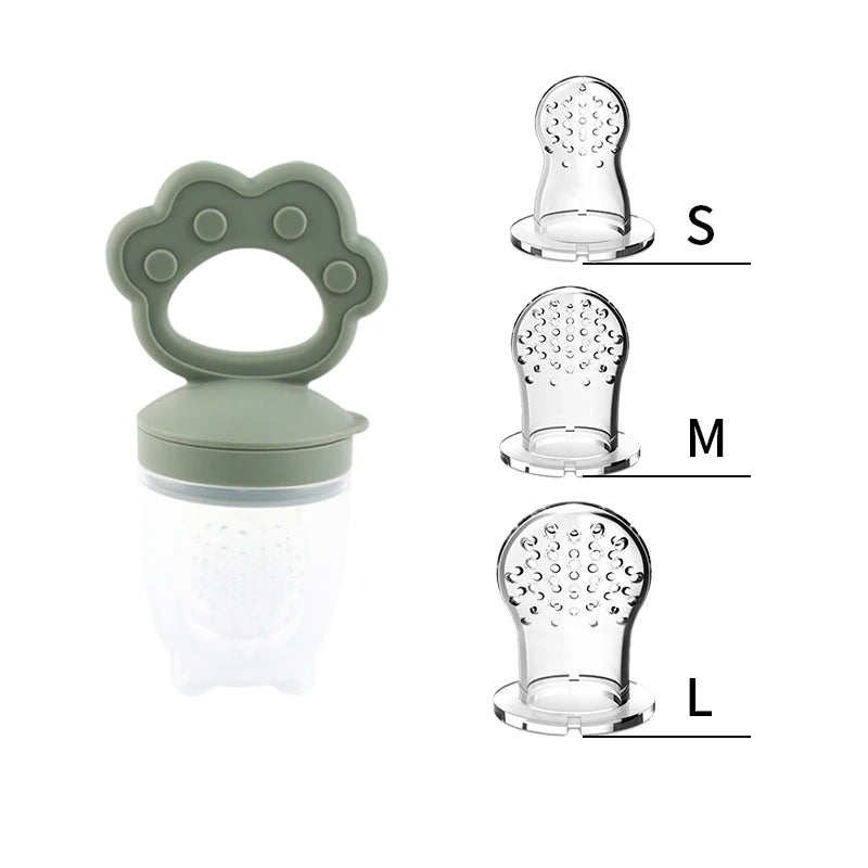 Silicone Fruit Feeder & Teething Toy-Safe, Soft & Easy to Hold